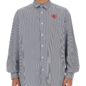Elevate your look with the FAMILY FIRST men's SHIRT WITH LOGO in Blue