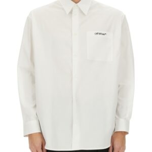 Discover the authentic Off-white men's SHIRT WITH LOGO in White