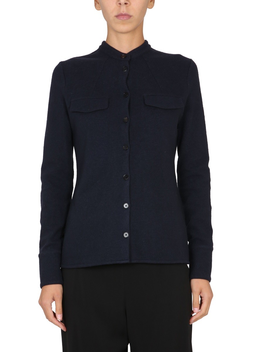 Discover the authentic JIL SANDER women's SHIRT WITH POCKETS in Blue