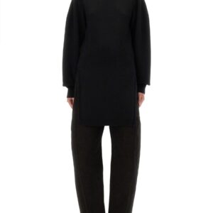 Discover the authentic LEMAIRE women's SHIRT WITH SLITS in Black