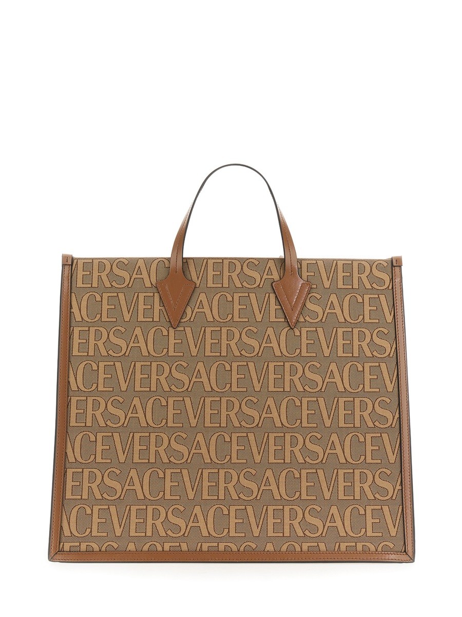SHOPPER BAG WITH ALLOVER LOGO - Image 3