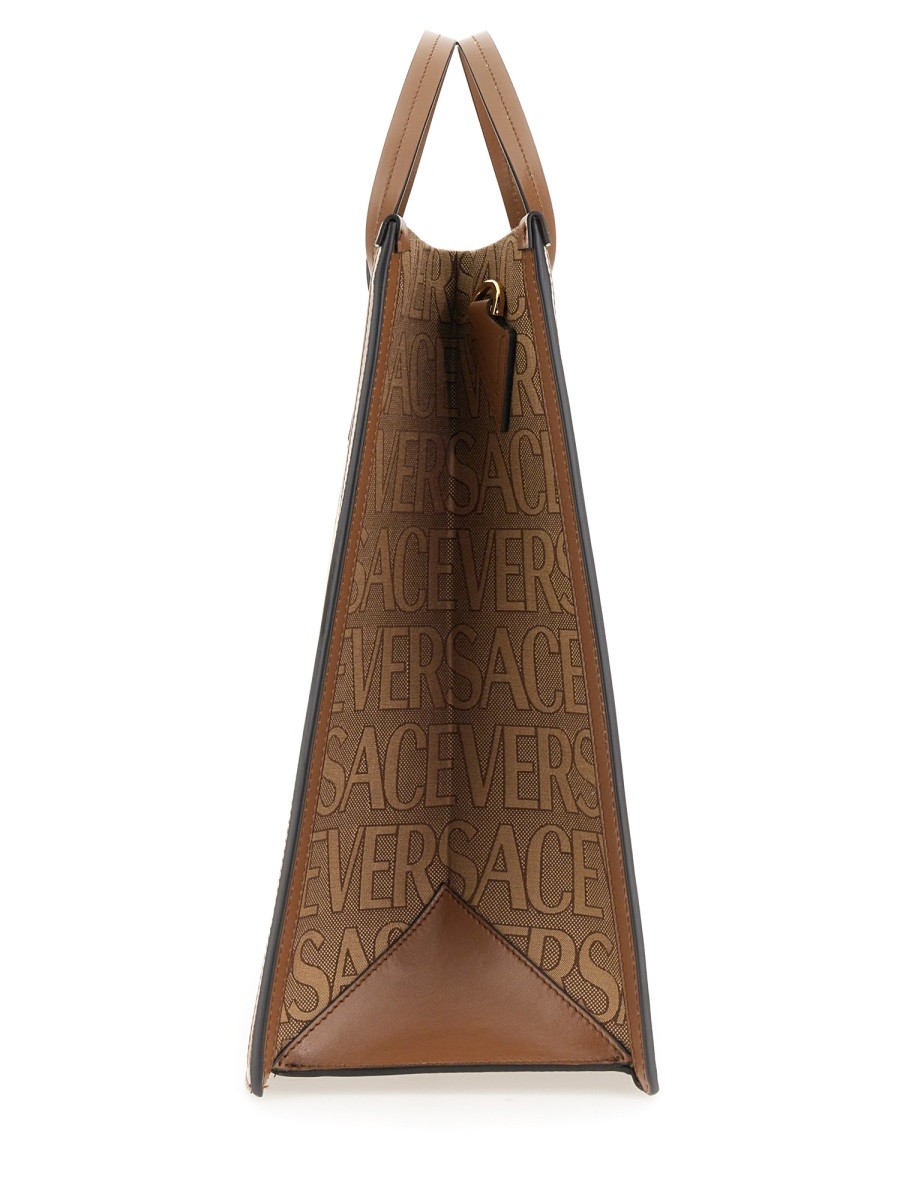SHOPPER BAG WITH ALLOVER LOGO - Image 4