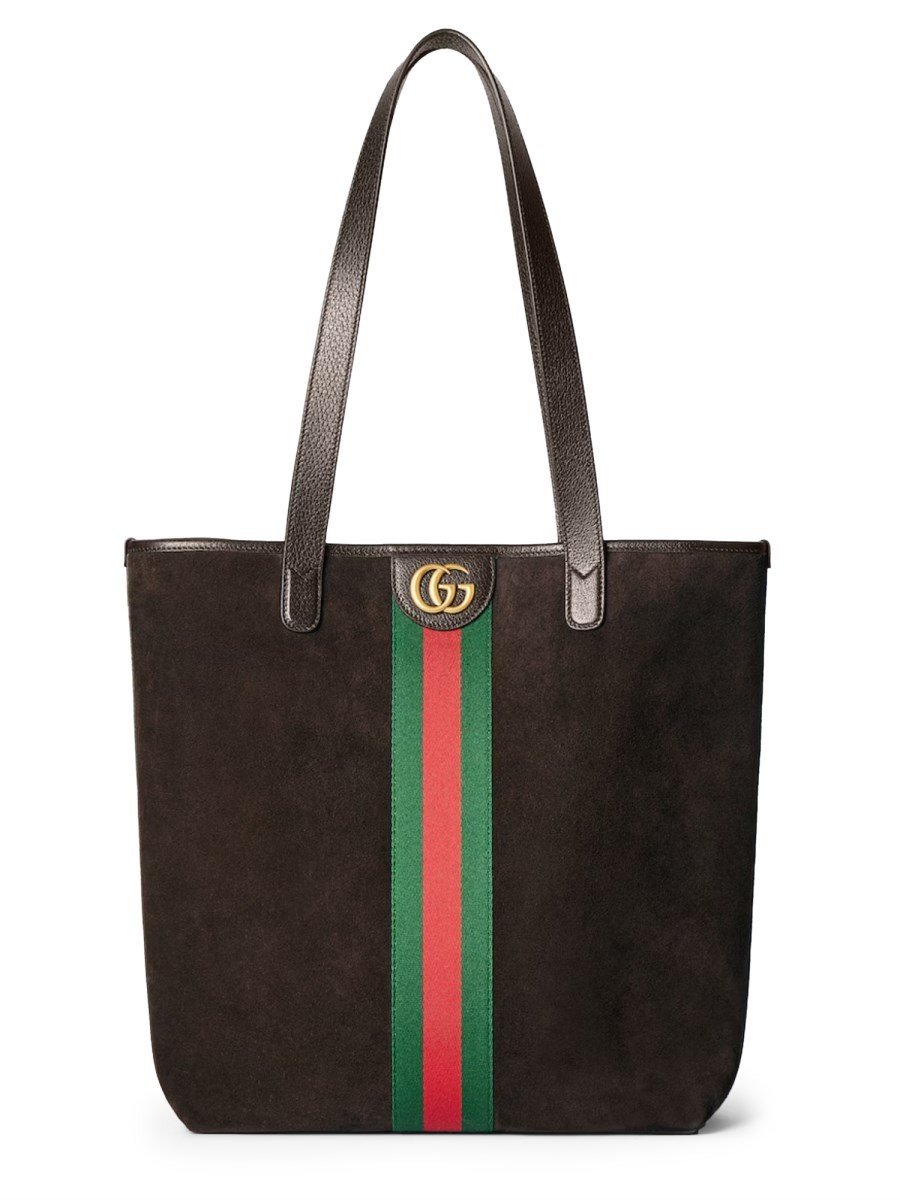Refresh your wardrobe with the Gucci men's SHOPPING BAG "OPHIDIA" in DARK BROWN