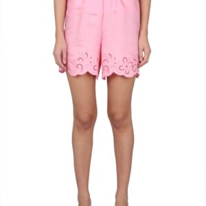 Refresh your wardrobe with the Boutique Moschino women's SHORT AJOUR in Pink