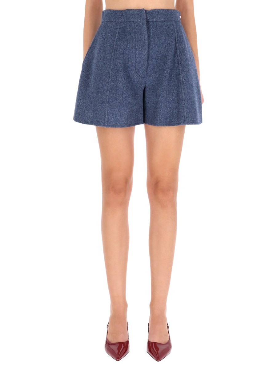 Refresh your wardrobe with the Sportmax women's SHORTS "BRAIESI" in Blue