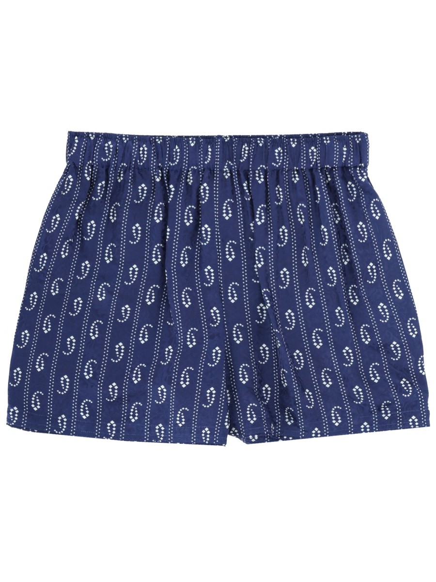 Refresh your wardrobe with the Tory Burch women's SHORTS "CAMP" in Blue