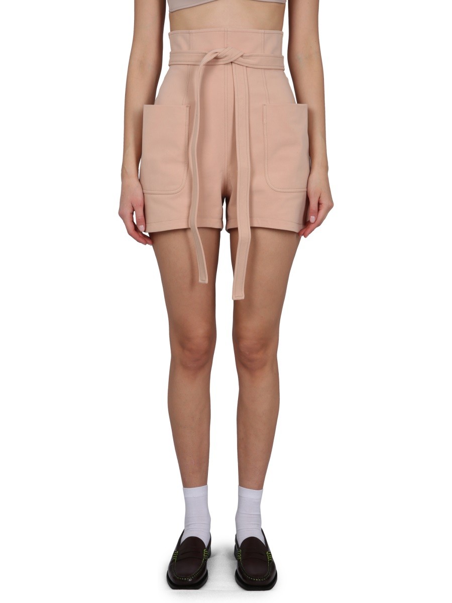 Refresh your wardrobe with the Philosophy Di Lorenzo Serafini women's SHORTS WITH BELT in Pink