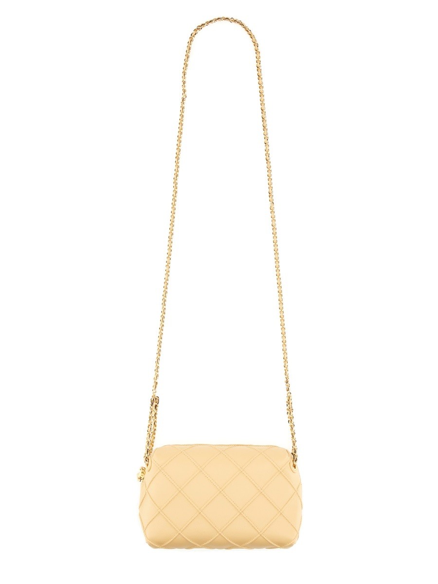 Refresh your wardrobe with the Tory Burch women's SHOULDER BAG "FLEMING" in beige