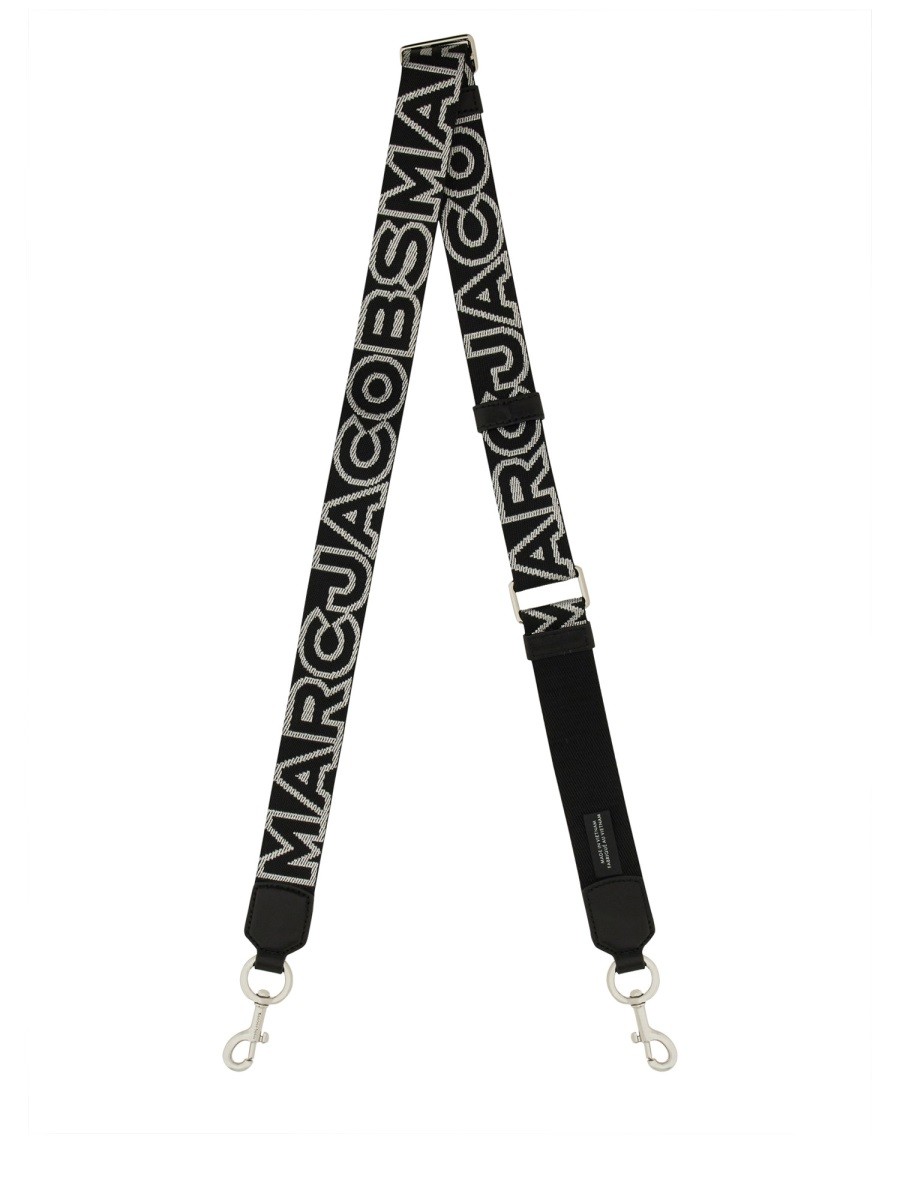 Explore the authentic Marc Jacobs women's SHOULDER STRAP WITH LOGO in Black