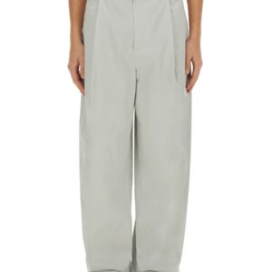 Refresh your wardrobe with the Bottega Veneta men's SILK AND COTTON PANTS in Grey