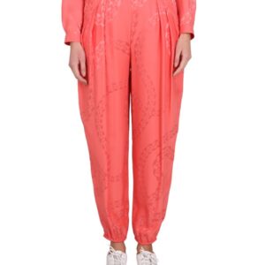 Explore the authentic stella mccartney women's SILK BLEND PANTS in Pink