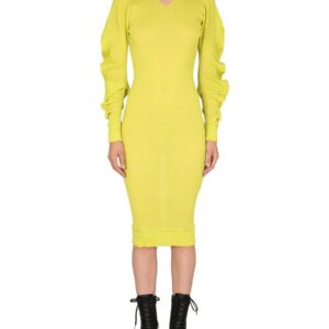 Discover the authentic Bottega Veneta women's SILK DRESS in GREEN