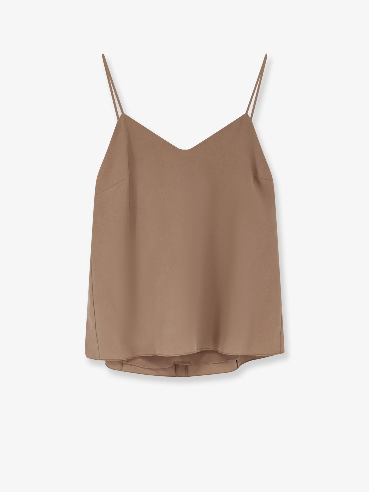 Discover the authentic Max Mara women's Silk Munghia top in Nocciola