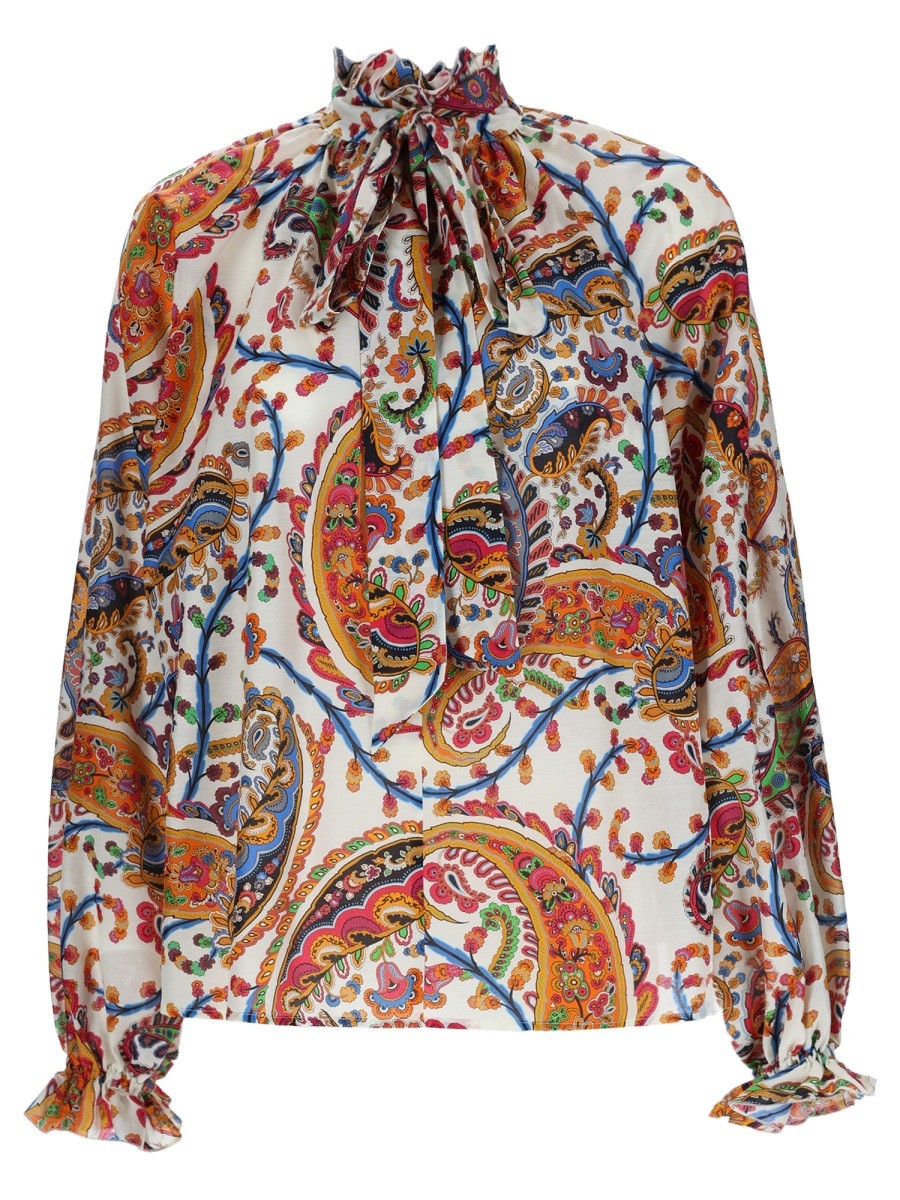 Refresh your wardrobe with the Etro women's SILK SHIRT in MULTICOLOUR