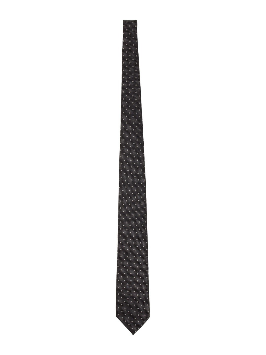 Discover the authentic TOM FORD men's SILK TIE in Grey