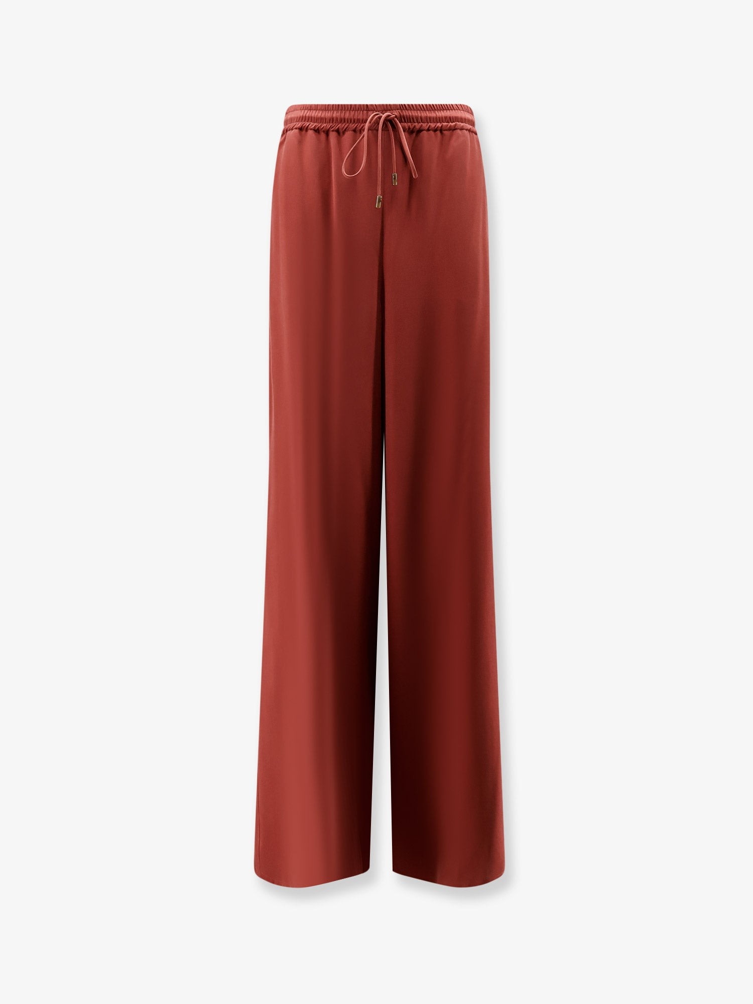 Discover the authentic Max Mara women's Silk trousers in TERRACOTTA