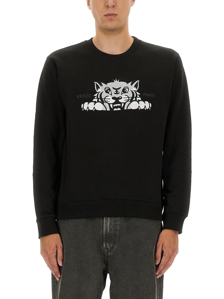 Discover the authentic Kenzo men's SILM FIT SWEATSHIRT in Black