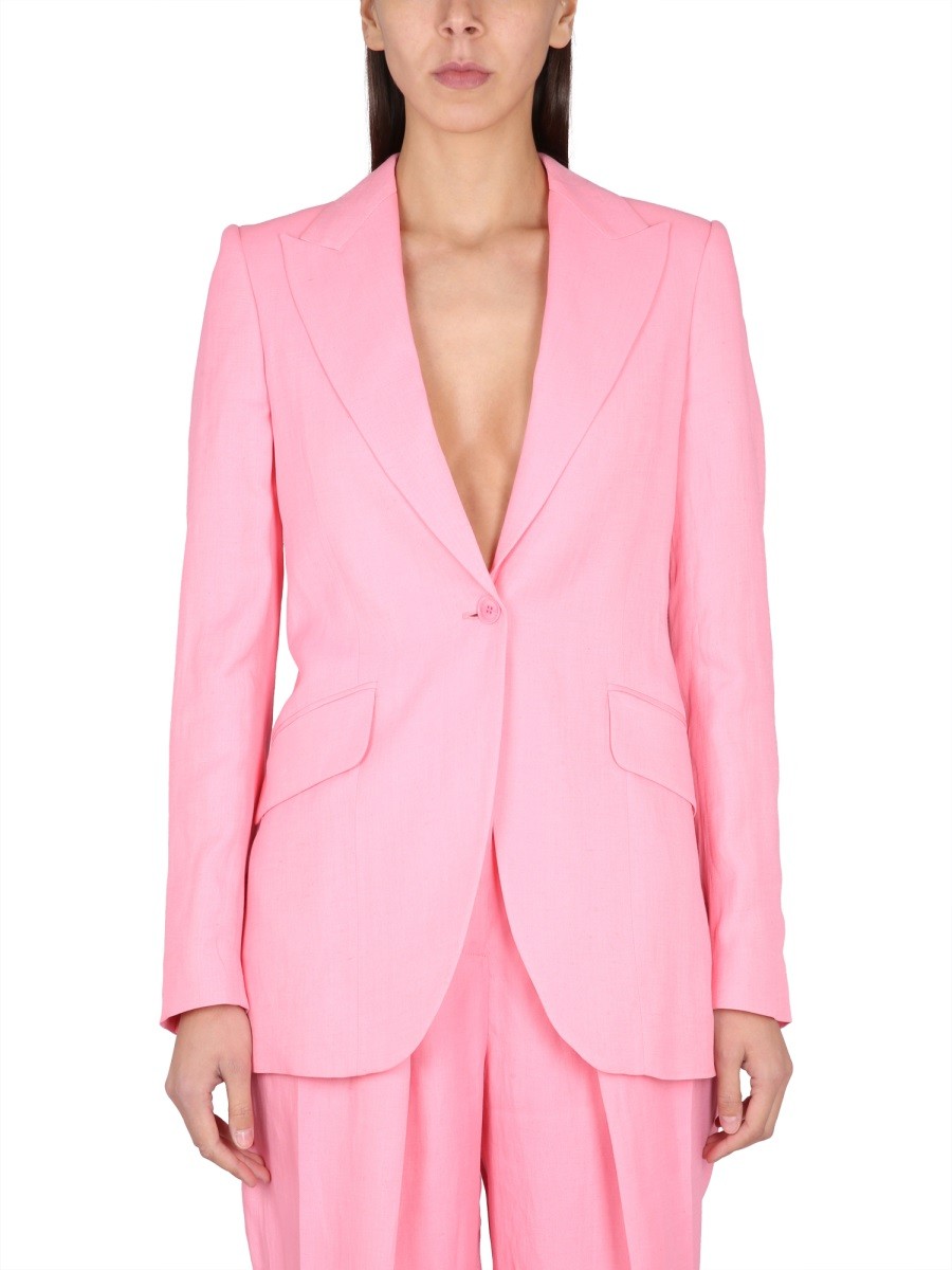 Explore the authentic stella mccartney women's SINGLE-BREASTED BLAZER in Pink