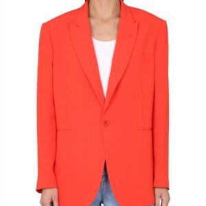 Refresh your wardrobe with the ASPESI women's SINGLE-BREASTED BLAZER in orange