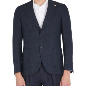 Discover the authentic Lardini men's SINGLE-BREASTED JACKET in Blue
