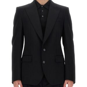 Explore the authentic Dolce & Gabbana men's SINGLE-BREASTED JACKET in Black