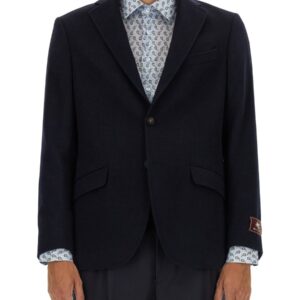 Elevate your look with the Etro men's SINGLE-BREASTED JACKET in Blue