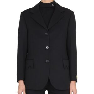 Refresh your wardrobe with the RAF SIMONS women's SINGLE-BREASTED JACKET in Black