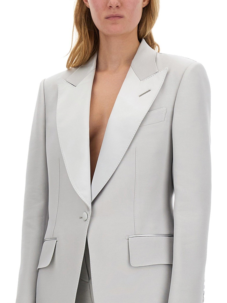 SINGLE-BREASTED TUXEDO JACKET "BIANCA" - Image 4