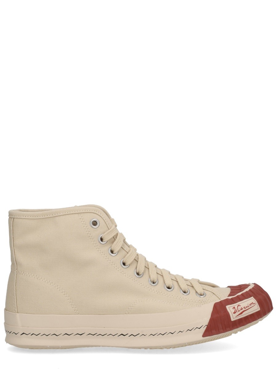 Elevate your look with the VISVIM men's "SKAGWAY HI" SNEAKER in Ivory