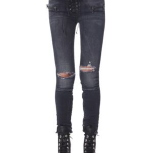 Discover the authentic UNRAVEL women's SKINNY FIT JEANS in Black