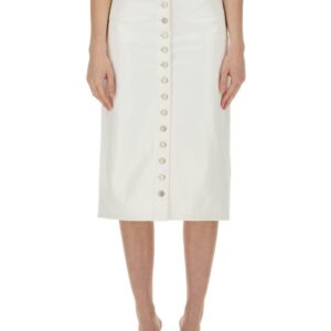 Discover the authentic COURREGES women's SKIRT WITH BUTTONS in White