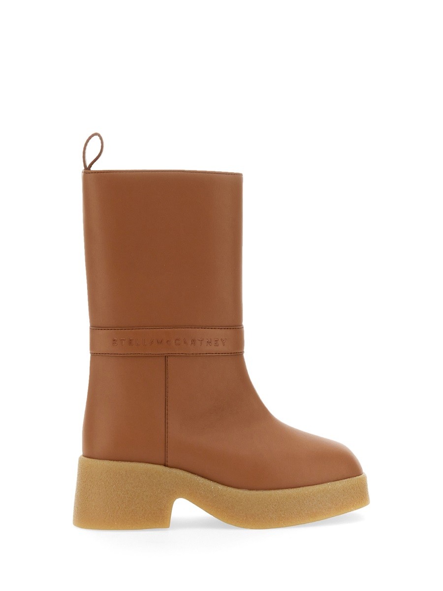 Discover the authentic stella mccartney women's SKYLA BOOT in BUFF