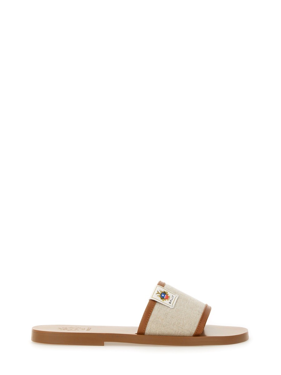 Discover the authentic Bally women's SLIDE SANDAL "SOLLIE" in beige