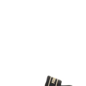 Discover the authentic Ferragamo women's SLIDE SANDAL WITH LOGO in Black