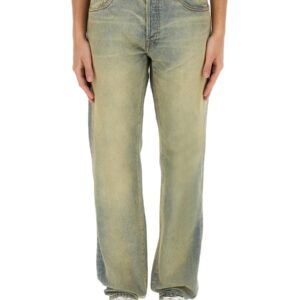 Explore the authentic Kenzo men's SLIM BARA JEANS 'KENZO DRAWN VARSITY' in DENIM