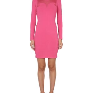 Refresh your wardrobe with the Moschino women's SLIM FIT DRESS in Fuchsia