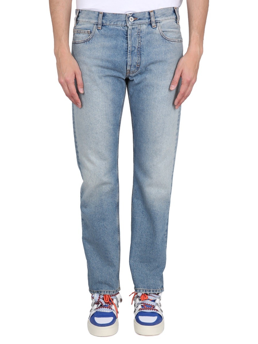 Discover the authentic MARCELO BURLON COUNTY OF MILAN men's SLIM FIT JEANS in Blue