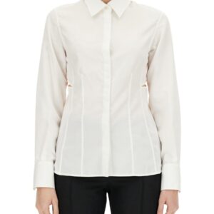 Elevate your look with the Helmut Lang women's SLIM FIT SHIRT in White