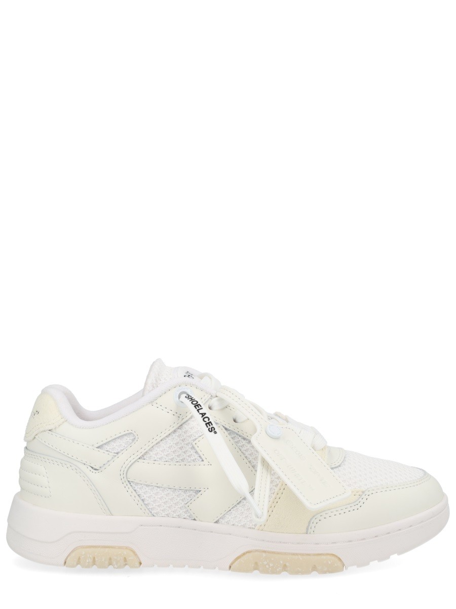 Discover the authentic Off-white women's "SLIM OUT OF OFFICE" SNEAKER in White