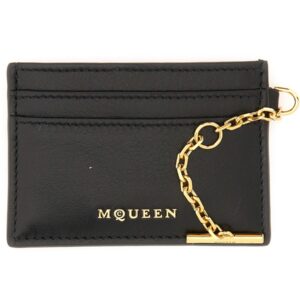 Explore the authentic Alexander Mcqueen women's SLING CARD HOLDER in Black