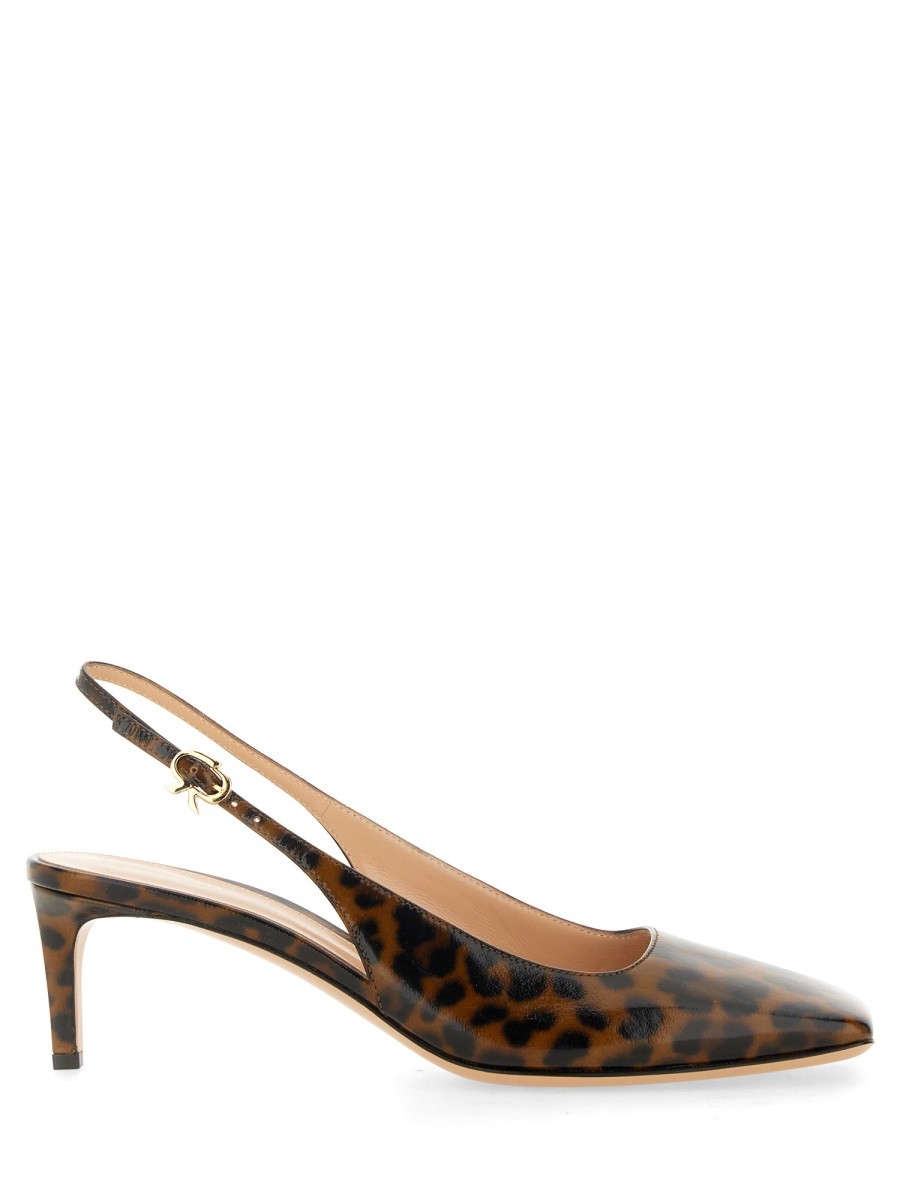 Explore the authentic GIANVITO ROSSI women's SLINGBACK "CHRISTINA" in ANIMALIER