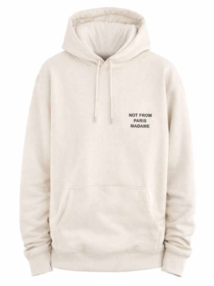 Explore the authentic Drole De Monsieur men's "SLOGAN" SWEATSHIRT in beige