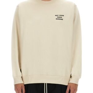 Explore the authentic Drole De Monsieur men's "SLOGAN" SWEATSHIRT in Ivory