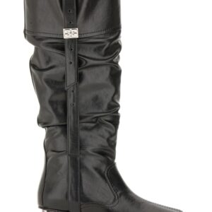 Discover the authentic GANNI women's SLOUCHY BOOT "BUTTERFLY" in Black