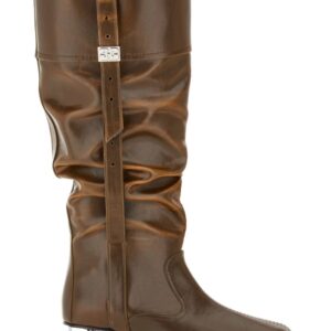 Discover the authentic GANNI women's SLOUCHY BOOT "BUTTERFLY" in Black