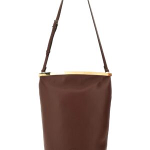 Refresh your wardrobe with the TOD'S women's SMALL LEATHER BUCKET BAG in Brown