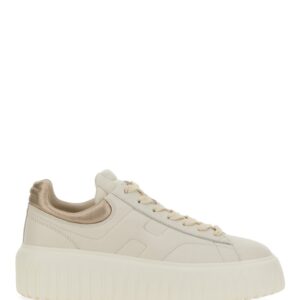 Discover the authentic Hogan women's SNEAKER H-STRIPES in beige