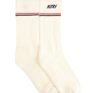 Discover the authentic AUTRY X MAISON KITSUNÉ unisex SOCKS WITH LOGO in White