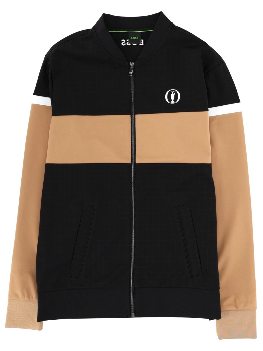 Discover the authentic Boss men's "SOFTSHEL" SWEATSHIRT in Black