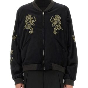 Explore the authentic SASQUATCHFABRIX men's SOUVENIR JACKET "EASTEND DRAGON" in Black